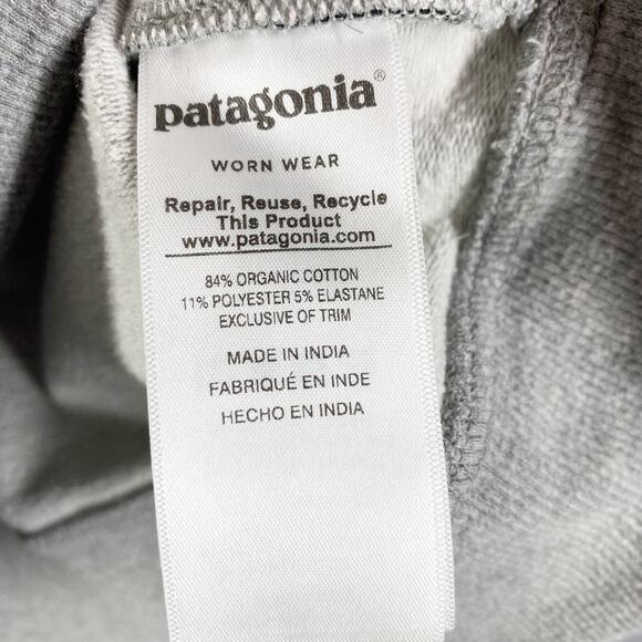 Patagonia Sweatshirt Worn Wear Gray Organic Cotton Mens Size Medium - Picture 6 of 9
